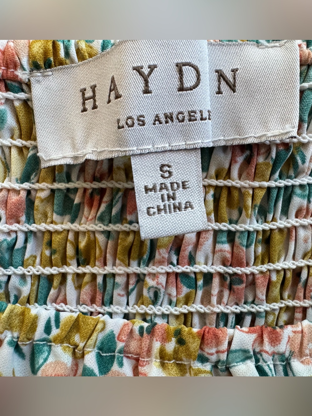 Hayden Los Angeles Floral Square-Neck Puff Sleeve Dress Women’s Size Small - Picture 9 of 12
